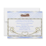 Blue Sleeping Angel Baby Shower Invitations