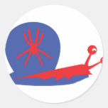 blue slug icon stickers