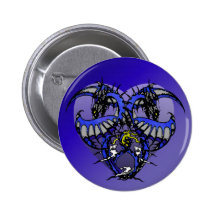 Blue Smoke Dragonheart Pin