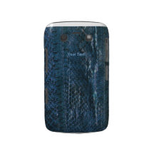 Blue Snakeskin Blackberry Case