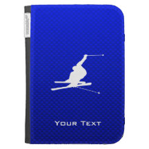 Blue Snow Skiing Cases For The Kindle