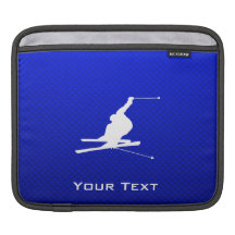 Blue Snow Skiing iPad Sleeves