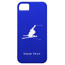 Blue Snow Skiing iPhone 5 Cover