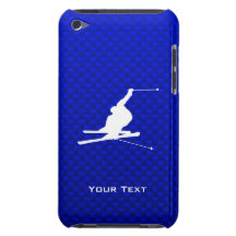 Blue Snow Skiing iPod Touch Cover