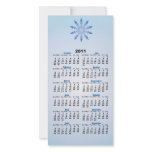 Blue Snowflake 2011 Calendar photo cards