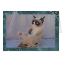 Blue Snowflake Card | Dashing through the.... NO!