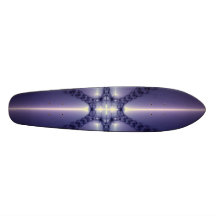 Blue Snowflake Custom Skateboard
