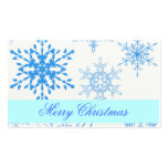 Blue Snowflake Gift Tag business cards
