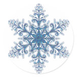Blue Snowflake Stickers