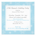Blue Snowflake Wonderland Party Invitations invitations