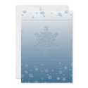 Blue Snowflakes Invitation