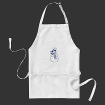 Blue Snowman aprons