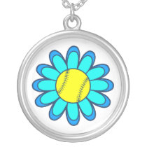 Blue Softball Girl