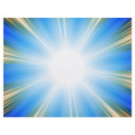 Blue Solar Flare Star Burst Background Flyer Design