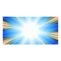 Blue Solar Flare Star Burst Background