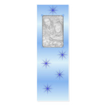 Blue Sparkle Bookmarks Business Card Templates