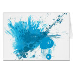 Blue Spatter cards