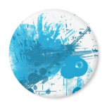 Blue Spatter magnets