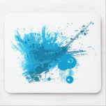 Blue Spatter mousepads