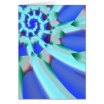 Blue Spiral Greeting Cards