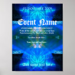 Blue Spirit Event Poster Template #013 posters