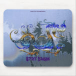 BLUE SPIRIT FROSTED DRAGON Mousepad