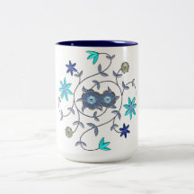 Blue Spring Flower Garden Mug