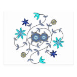 Blue Spring Flower Garden Postcard