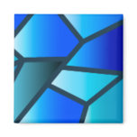 Blue Stained Glass Magnet