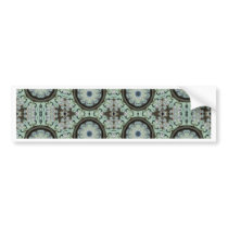 blue stained glass repeats bumper sticker