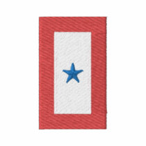 Blue Star Banner( Serving Active Duty) Embroidered Polo Shirt