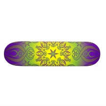 Blue Star Custom Skate Board