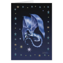 Blue Star Dragon Card