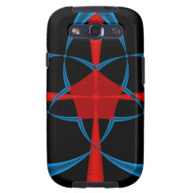 Blue Star Fractal Galaxy S3 Covers