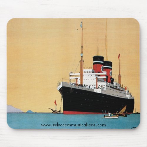 Blue Star Line Mousepad zazzle_mousepad