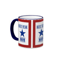 Blue Star Mum Military Mug