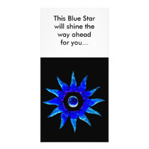 Blue Star. Photo Greeting Card