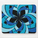 blue star shapes mousepads