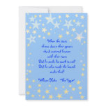 Blue Stars Baby Shower Invitation