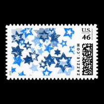 Blue Stars stamps