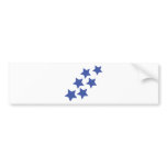 blue stars rain bumper stickers