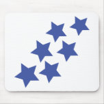 blue stars rain mouse pads