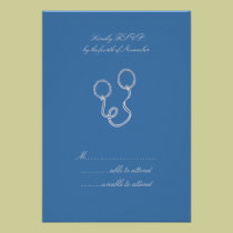 Blue Stefana RSVP invitations