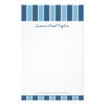 Blue Stripe Personal Stationery