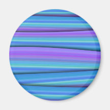 Blue Strips Fridge Magnet