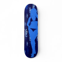 Blue Summer Skateboard