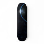 Blue Sun Rising on the Horizon Skateboard