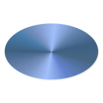 Blue "sunburst" background oval stickers