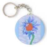 Blue Sunflower keychains