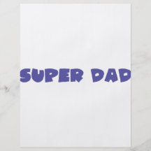 blue super dad icon custom flyer